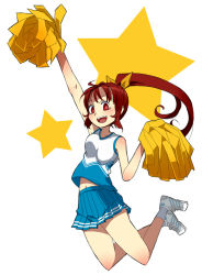 Rule 34 | cheerleader, nanakura nanane, original, pom pom (cheerleading), ponytail, skirt, solo, tagme