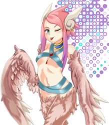 Rule 34 | 1girl, feathers, harpy, reina (mon-musu quest!), mon-musu quest!, monster girl, tagme, wings