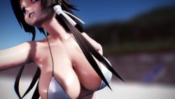 Rule 34 | 1girl, 3d, animated, audible music, bouncing breasts, breasts, dancing, large breasts, music, muv-luv, solo, sound, tagme, takamura yui, video