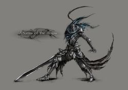 Rule 34 | 1boy, armor, artorias the abysswalker, cape, damaged, dark souls (series), dark souls i, from software, full armor, gauntlets, helmet, highres, knight, male focus, solo, sword, tominaga, torn cape, torn clothes, weapon