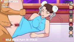 Rule 34 | animated, bouncing, bouncing ass, bouncing breasts, breasts, brown hair, capcom, chun-li, clothed sex, cum, cum in pussy, cum on body, dotart, dripping, huge breasts, leg up, legs apart, legs up, moaning, orgasm, sex, sex from behind, sound, spread legs, street fighter, tagme, thick thighs, thighs, vaginal, video