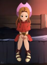 Rule 34 | 1girl, absurdres, brown eyes, brown hair, digimon, digimon adventure, female focus, highres, long hair, solo, tachikawa mimi