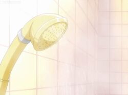 Rule 34 | 1girl, animated, animated gif, ass, bathing, breasts, closed eyes, hikari to mizu no daphne, honjou rena, lowres, medium breasts, nude, red hair, red lips, short hair, shower head, showering, solo
