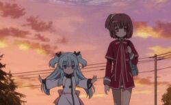Rule 34 | 2girls, animated, animated gif, anime screenshot, komiya nonoka, multiple girls, noel (sora no method), screencap, sora no method