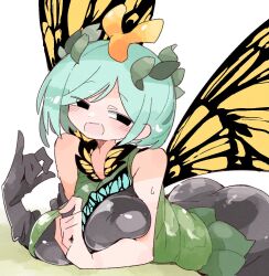 Rule 34 | 1girl, breasts, butterfly wings, eternity larva, highres, insect wings, large breasts, massakasama, solo, touhou, wings