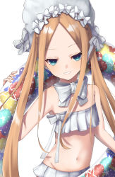 Rule 34 | 1girl, abigail williams (fate), abigail williams (swimsuit foreigner) (fate), abigail williams (swimsuit foreigner) (third ascension) (fate), absurdres, bao (s 888), bare shoulders, bikini, blonde hair, blue eyes, blush, bonnet, bow, breasts, fate/grand order, fate (series), forehead, hair bow, highres, innertube, long hair, looking at viewer, miniskirt, navel, parted bangs, sidelocks, simple background, skirt, small breasts, smile, swim ring, swimsuit, twintails, very long hair, white background, white bikini, white bow, white headwear