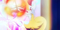 Rule 34 | animated, animated gif, braixen, creatures (company), fire, game freak, gen 6 pokemon, lowres, nintendo, no humans, pokemon, pokemon (anime), pokemon (creature), stick