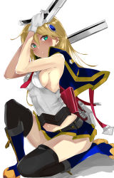 Rule 34 | 1girl, absurdres, alternate hair color, bare shoulders, black footwear, black thighhighs, blazblue, blazblue: chronophantasma, blush, bolverk, boots, breasts, capelet, dual wielding, gun, hair ornament, highres, holding, holding gun, holding weapon, knee boots, looking at viewer, miniskirt, necktie, noel vermillion, red eyes, sato (samanosuke 0710), side ponytail, silver hair, simple background, skirt, sleeveless, small breasts, solo, thighhighs, third-party edit, weapon, white background