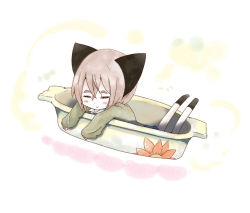 Rule 34 | animal ears, bad id, bad pixiv id, closed eyes, cup, hrd, in container, in cup, mini person, minigirl, original, pink hair, short hair, sleeping, solo