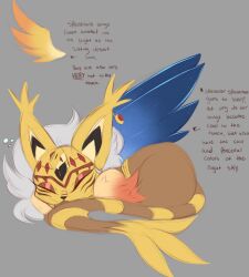 Rule 34 | digimon, digimon (creature), highres, mask, original, solo, sphinx, tail, wings