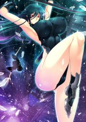 Rule 34 | 00s, 1girl, armpits, arms up, breasts, character request, female focus, haganef, huge breasts, large breasts, legs, solo, taimanin (series), taimanin asagi