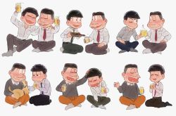 Rule 34 | 10s, 6+boys, ;), alcohol, bad id, bad twitter id, bowl cut, brothers, buck teeth, cat, cup, dress shirt, drinking glass, family, father and son, fatherly, green necktie, grey background, highres, indian style, male focus, matsuno choromatsu, matsuno ichimatsu, matsuno jyushimatsu, matsuno karamatsu, matsuno matsuzou, matsuno osomatsu, matsuno todomatsu, multiple boys, necktie, one eye closed, osomatsu-kun, osomatsu-san, pouring, red necktie, ruffling hair, sake, saytzeff, seiza, sextuplets, shirt, siblings, simple background, sitting, smile, socks, sweater, teeth, toasting (gesture), wariza