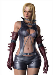 Rule 34 | 3d, blonde hair, death by degrees, midriff, namco, nina williams, official art, ponytail, tekken, tekken 2, tekken 3, tekken 4, tekken 5 (dark resurrection), tekken tag tournament