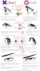 Rule 34 | absurdres, arrow (symbol), blue eyes, commentary, english commentary, english text, error, eye focus, guide, highres, how to, original, red eyes, yoshimura takuya