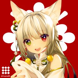 Rule 34 | + +, 1girl, :d, animal, animal ears, bare shoulders, blush, chinese commentary, commentary request, dress, fingernails, flower, green eyes, hair between eyes, hair ornament, head tilt, heterochromia, holding, holding animal, long hair, looking at viewer, open mouth, original, prophet chu, rabbit, red background, red eyes, revision, rose, round teeth, silver hair, smile, solo, teeth, twitter username, upper teeth only, very long hair, white dress, white flower, white rose