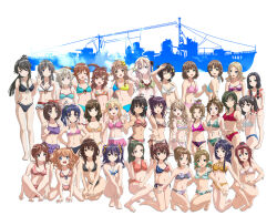 6+girls american_flag american_flag_bikini american_flag_print animal_print bikini black_bikini black_hair blonde_hair blue_bikini blue_eyes blush boat bow bracelet braid breasts brown_eyes brown_hair character_request checkered_bikini checkered_clothes china_moeka cleavage earrings everyone flag_print floral_print_bikini flower glasses grey_hair hair_bow hair_flower hair_ornament hair_ribbon hairband hal-py harekaze high_school_fleet holding_hands hoop_earrings jewelry kneeling leopard_print leopard_print_bikini misaki_akeno multicolored_bikini multiple_girls navel nosa_kouko on_one_knee one_eye_closed open_mouth pink_bikini pink_bow plaid_bikini plaid_clothes ponytail print_bikini purple_hair ribbon shiretoko_rin sitting smile spotted_bikini star_(symbol) star_hair_ornament striped_bikini striped_clothes swimsuit twin_braids twintails watercraft wilhelmina_braunschweig_ingenohl_friedeburg yellow_flower