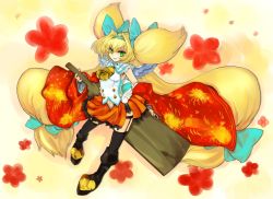 Rule 34 | 1girl, arc system works, bell, blazblue, blazblue: continuum shift, blonde hair, gond, green eyes, heart, heart-shaped pupils, long hair, low-tied long hair, platinum the trinity, quad tails, skirt, solo, symbol-shaped pupils, thighhighs, twintails