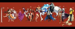 Rule 34 | 6+girls, absurdly long hair, absurdres, ahoge, ass, baiken, bare legs, barefoot, belt, black hair, black legwear, black panties, blonde hair, blue eyes, blue hair, breasts, brown hair, chinese clothes, cleavage, detached sleeves, dizzy (guilty gear), dress, elphelt valentine, feet, fingerless gloves, flower, food, frown, gloves, grey hair, guilty gear, guilty gear xrd, hair between eyes, hair down, halo, height chart, height difference, highres, holding hands, i-no, initial, jack-o&#039; valentine, jako (toyprn), japanese clothes, kimono, korean clothes, kum haehyun, kuradoberi jam, ladle, large breasts, long hair, may (guilty gear), md5 mismatch, medium breasts, midriff, millia rage, monster girl, multicolored hair, multiple girls, necro (guilty gear), otter, panties, pantyhose, parted lips, pink hair, ramlethal valentine, red background, ribbon, rose, short hair, simple background, tail, tail ornament, tail ribbon, thigh gap, thigh strap, thighhighs, thighs, underwear, undine (guilty gear), very long hair, yellow ribbon