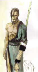 Rule 34 | 1boy, absurdres, highres, japanese clothes, kizami (shinobi), male focus, scar, sega, shinobi, shinobi (game), shinobi (ps2), solo, sword, tsuchibayashi makoto, weapon