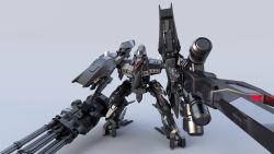 Rule 34 | 3d, aretha, armored core, armored core 4, from software, highres, mecha, no humans, robot, solo