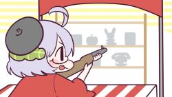 Rule 34 | 1girl, ahoge, gun, happi, japanese clothes, kashiwa-tan, weapon, white hair