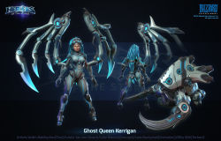 Rule 34 | alternate costume, armor, blizzard (company), full body, heroes of the storm, highres, sarah kerrigan, starcraft