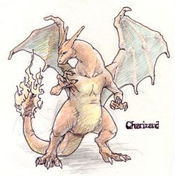 Rule 34 | charizard, creatures (company), dragon, fire, fire, game freak, gen 1 pokemon, horns, nintendo, pokemon, pokemon (creature), redesign, tail, wings