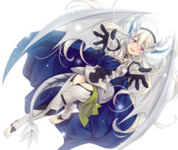 Rule 34 | 1girl, armor, barefoot, cape, corrin (female) (fire emblem), corrin (fire emblem), dragon girl, dragon horns, dragon tail, dragon wings, fire emblem, fire emblem fates, hairband, hiyori (rindou66), horns, looking at viewer, nintendo, reaching, reaching towards viewer, simple background, slit pupils, smile, solo, tail, thighs, toeless legwear, toes, wings