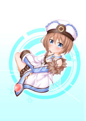 Rule 34 | 1girl, absurdres, bare shoulders, blanc (neptunia), blue background, blush, coat, dress, expressionless, from above, from behind, full body, hat, highres, long sleeves, looking at viewer, looking back, moesode i, neptune (series), short hair, solo, spaghetti strap, sparkling eyes, star (symbol), starry background, white dress, wide sleeves