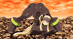 Rule 34 | 1girl, absurdres, ass, breasts, commentary, darling in the franxx, genista (darling in the franxx), highres, humanoid robot, jack-o&#039; challenge, large breasts, looking at viewer, mecha, no headwear, robot, spanish commentary, thick thighs, thighs, tin (user rjhm8732)