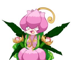 Rule 34 | 1girl, digimon, lilimon, monster girl, petals, plant girl, solo, thorns, wings