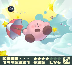 Rule 34 | artist request, blush, kirby, kirby (series), looking at viewer, nintendo, parasol, star (symbol), umbrella, waddle dee