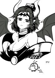 Rule 34 | breasts, cleavage, demon, demon girl, digimon, digimon (creature), fallen angel, large breasts, lilithmon, mark of evil, picodevimon, wings