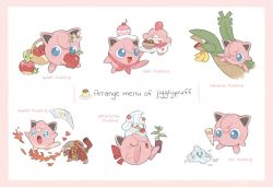 Rule 34 | &gt; o, :p, alcremie, apple, applin, banana, basket, blue eyes, border, character name, closed eyes, closed mouth, commentary request, creatures (company), drooling, english text, closed eyes, fire, flower, food, food on face, frown, fruit, game freak, gen 1 pokemon, gen 3 pokemon, gen 5 pokemon, gen 6 pokemon, gen 8 pokemon, happi xfyg, heart, heatmor, holding, holding food, holding fruit, ice cream, ice cream cone, jigglypuff, nintendo, no humans, one eye closed, open mouth, paper, plate, pokemon, pokemon (creature), pudding, reaching, sleeping, slurpuff, smile, tearing up, tongue, tongue out, tropius, u u, vanillite, white background