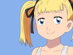 Rule 34 | 1girl, alice mccoy, blonde hair, blue eyes, digimon, female focus, smile, solo, twintails