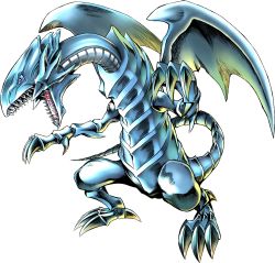 Rule 34 | blue-eyes white dragon, blue eyes, blue eyes white dragon, claws, dragon, dragon wings, duel monster, fangs, full body, highres, konami, no humans, official art, scales, sharp teeth, solo, tail, teeth, white scales, wings, yu-gi-oh!, yu-gi-oh! duel monsters