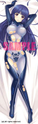 1girl black_hair breasts fortified_suit muv-luv muv-luv_alternative purple_eyes sendou_yuzuka