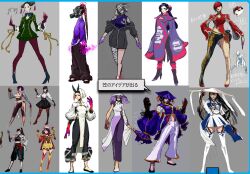 Rule 34 | a.k.i. (street fighter), asymmetrical clothes, bandages, character design challenge, cosplay, f.a.n.g, gas mask, glowing hands, hair over one eye, hat, high heels, highres, impossible hair, mask, ribbon, slippers, straw hat, street fighter, veil
