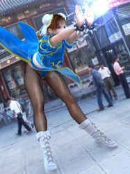 Rule 34 | artist request, capcom, chinese text, chun-li, street fighter, thighs, third-party edit