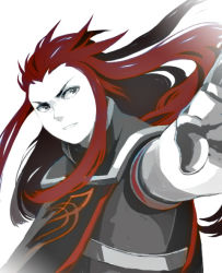 Rule 34 | 00s, 1boy, asch (tales), gloves, long hair, male focus, pale skin, red hair, solo, surcoat, tales of (series), tales of the abyss
