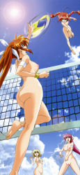 Rule 34 | 00s, 4girls, :o, absurdres, ahoge, ankleband, arched back, arm up, armband, ass, back, ball, bare legs, bare shoulders, barefoot, beach volleyball, blonde hair, blue sky, braid, breasts, brown hair, choker, cleft of venus, clenched teeth, cloud, completely nude, feet, female focus, fingernails, from below, groin, hair between eyes, hair ribbon, hashimoto takayoshi, hhighres, highres, hip focus, jumping, kneepits, knees, leg lift, leg up, legs, lens flare, long hair, long image, looking down, looking up, lyrical nanoha, mahou shoujo lyrical nanoha, mahou shoujo lyrical nanoha strikers, motion blur, multiple girls, navel, nipples, nude, nude filter, open mouth, outdoors, outstretched arm, pink hair, playing sports, pussy, reaching, red hair, ribbon, serious, shamal, shiny skin, short hair, sideboob, signum, sky, small breasts, soles, standing, sun, sunlight, takamachi nanoha, tall image, teeth, thigh gap, thighs, third-party edit, toes, twin braids, uncensored, vita (nanoha), volleyball, volleyball (object), wristband
