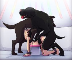 Rule 34 | 1girl, 2boys, all fours, arched back, ass, barefoot, bestiality, black hair, bound, bound ankles, bound wrists, breasts, chain, cum, cum in mouth, cum in pussy, cum overflow, cum pool, deepthroat, dog, doggystyle, eyebrows, facial, fellatio, from side, full body, glasses, group sex, indoors, interspecies, irrumatio, long hair, mmf threesome, multiple boys, nude, oral, penis, profile, rape, restrained, sex, sex from behind, shiny skin, sideboob, small breasts, sparrow (jj2oxx), spitroast, sweat, tagme, threesome, throat bulge, toes, uncensored