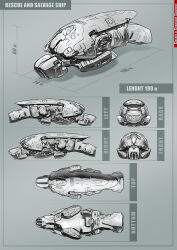 Rule 34 | allius, commentary, concept art, eve online, frigate (eve online), from above, from behind, from below, from side, gallente federation (eve online), grey theme, highres, multiple views, no humans, original, science fiction, space ship, spacecraft, spaceship, thrusters, vehicle focus