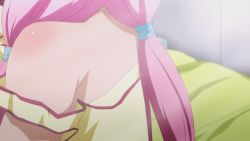 Rule 34 | 10s, 1girl, animated, animated gif, assisted exposure, bouncing breasts, breasts, female focus, lala satalin deviluke, large breasts, nipples, no bra, to love-ru, to love-ru darkness