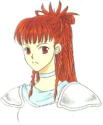 Rule 34 | 1girl, concept art, fire emblem, fire emblem 64, looking at viewer, lowres, nintendo, red eyes, red hair