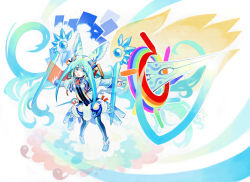 Rule 34 | 1girl, blue eyes, blue hair, matching hair/eyes, pixiv, pixiv-tan, shigehiro (hiroi heya), solo, sword, weapon