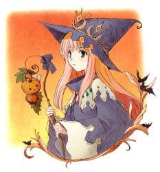 Rule 34 | 1girl, green eyes, hat, long hair, lowres, solo, tobe sunaho, witch, witch hat