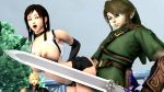 Rule 34 | 1990s (style), 1girl, 2boys, 3d, animated, blue eyes, bouncing breasts, breasts, cheating (relationship), cloud strife, crossover, earrings, final fantasy, final fantasy vii, jewelry, jiggle, large breasts, link, master sword, multiple boys, netorare, nintendo, nipples, pointy ears, red eyes, retro artstyle, sex, source filmmaker (medium), super smash bros., sword, tagme, the legend of zelda, the legend of zelda: twilight princess, tifa lockhart, uncensored, unfinished, video, weapon, video