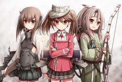 Rule 34 | 10s, aircraft, airplane, akisame rizu, bike shorts, bow (weapon), brown eyes, brown hair, crossed arms, flat chest, glowing, hachimaki, headband, headgear, high ponytail, japanese clothes, kantai collection, kariginu, magatama, md5 mismatch, miniskirt, onmyouji, open mouth, pleated skirt, quiver, remodel (kantai collection), resolution mismatch, ryuujou (kancolle), scroll, shikigami, shorts, shorts under skirt, skirt, smile, source smaller, taihou (kancolle), twintails, visor cap, weapon, zuihou (kancolle)