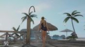Rule 34 | 1girl, 3d, animated, sound, beach, blonde hair, blue eyes, coconut tree, dead or alive, dead or alive xtreme beach volleyball, helena douglas, video, one-piece swimsuit, outdoors, palm tree, shower, swimsuit, tagme, tan, tree